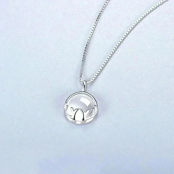 NEW 925 Sterling Silver & Moonstone Necklace - Picture 3 of 5